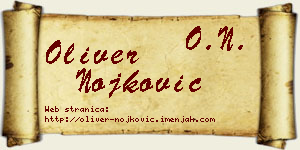 Oliver Nojković vizit kartica